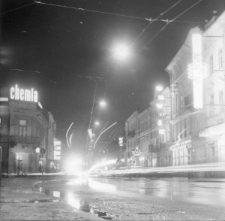 Nocny Lublin - Krakowskie Przedmieście między ulicami Staszica i Osterwy