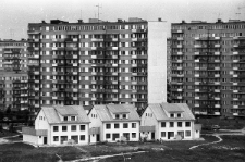 Domy i wieżowce przy ulicy Romantycznej i Przytulnej w Lublinie