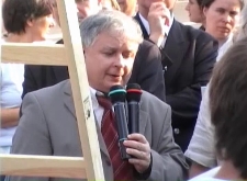 Lech Kaczyński na inauguracji projektu wagon.lublin.pl