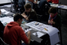 Typolub 2012, warsztaty projektowani pisma prowadzone przez Łukasza Dziedzica.