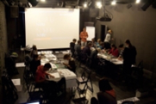 Typolub 2012, warsztaty projektowani pisma prowadzone przez Łukasza Dziedzica.