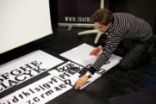 Typolub 2012, warsztaty projektowani pisma prowadzone przez Łukasza Dziedzica.