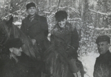 Dow&oacute;dca i organizator 27 WDP AK płk. Kazimierz Babiński "Luboń", pkt. Adelajda Połońska - Babińska, major dyplomowany "Oliwa" Jan Wojciech Kiwerski, ktp. Tadeusz Klimowski "Ostoja"