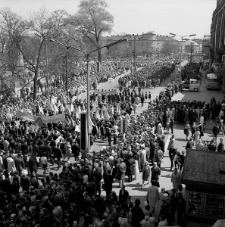 Poch&oacute;d pierwszomajowy na Krakowskim Przedmieściu w Lublinie