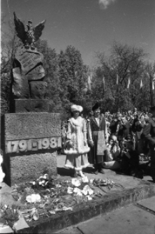 Uroczystości przy pomniku Konstytucji 3 Maja na Placu Litewskim w Lublinie