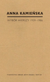 Wyb&oacute;r wierszy 1939-1986