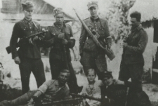 Żołnierze 27 Wołyńskiej Dywizji Piechoty AK z batalionu Franciszka Pukackiego "Gzymsa"