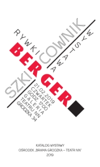 Szkicownik Rywki Berger. Katalog wystawy ( A szkic-bichl fun Riwke Berger. Katalog fun der ojssztelung)