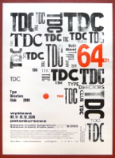 Afisz do wystawy TDC64 – Type Directors Club
