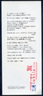 Druk okolicznościowy wydany z okazji starań Lublina o tytuł Europejskiej Stolicy Kultury