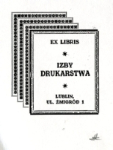 Ex Libris Izby Drukarstwa, I
