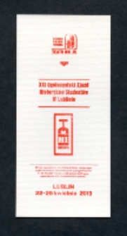 Druk: XXI Ogólnopolski Zjazd Historyków Studentów w Lublinie