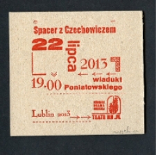 Druk: Spacer z Czechowiczem 2013