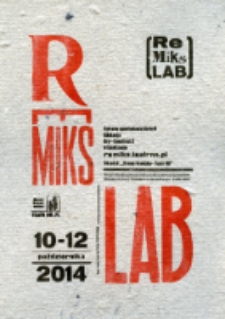 Druk okolicznościowy stworzony do projektu RemiksLab
