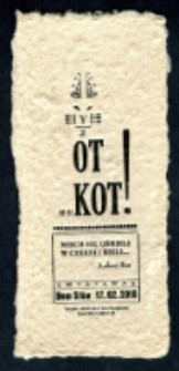 Akcydens na okoliczność wystawy Andrzeja Kota