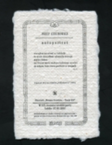 Druk okolicznościowy: 113. rocznica urodzin J&oacute;zefa Czechowicza