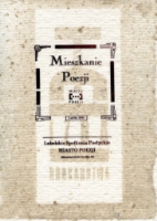 Druk Pamiątkowy dla osób organizujących "Mieszkania Poezji", Miasto Poezji 2016