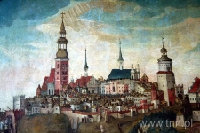 Fragment obrazu "Pożar miasta Lublina"