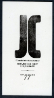 Druk okolicznościowy, 77 rocznica tragicznej śmierci J&oacute;zefa Czechowicza