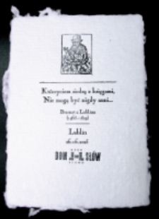 Akcydens na okoliczność wizyty LTMK w Izbie Drukarstwa