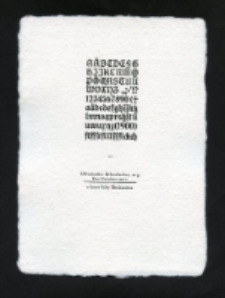 Druk: Z kaszt Izby Drukarstwa, Offenbacher Schwabacher