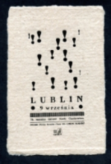 Druk okolicznościowy, 78. rocznica tragicznej śmierci J&oacute;zefa Czechowicza