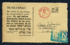 Akcydens na okoliczność projektu Listy do Henia oraz Dnia Pamięci o Holokauście i Przeciwdziałaniu Zbrodniom przeciwko Ludzkości