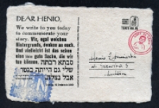 Akcydens na okoliczność projektu Listy do Henia oraz Dnia Pamięci o Holokauście i Przeciwdziałaniu Zbrodniom przeciwko Ludzkości, wersja II