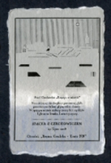 Druk okolicznościowy wydany na spacer z Czechowiczem w 2018 roku