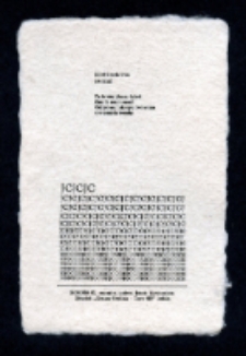 Druk okolicznościowy, 80 rocznica tragicznej śmierci J&oacute;zefa Czechowicza, II wersja