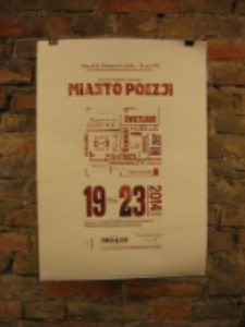 Afisz Festiwalu Miasto Poezji 2014