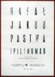 Afisz przygotowny na okoliczność Mieszkania Poezji z Rafałem Pastwą