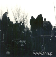 Barykada na terenie WSK Świdnik