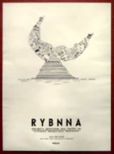 Afisz do wystawy Małgorzaty Rybickiej "RYBNNA - projekty graficzne dla Teatru NN"