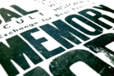 Zdjęcie afisza przygotowanego na okoliczność Seminarium : &ldquo;Local Perspectives on Difficult Histories: An Open Exchange for Best Practices in Memory Work&rdquo;