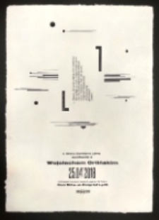 Afisz przygotowany z okazji spotkania autorskiego z Wojciechem Orlińskim wok&oacute;ł książki "Lem. Życie nie z tej ziemi" realizowane w ramach cyklu "W stronę"