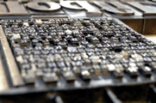 Matryca drukarska do afisza przygotowanego z okazji Międzynarodowych Spotkań Typograficznych - Typolub 2018