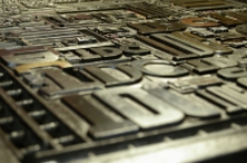 Matryca drukarska do afisza do wystawy TDC64 &ndash; Type Directors Club