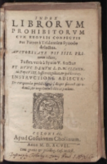 Index librorum prohibitorum