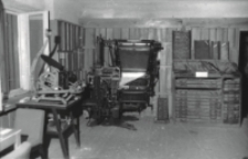 Fragment ekspozycji w Izbie Tradycji Drukarstwa Lubelskiego przy ulicy Żmigr&oacute;d 1 w Lublinie