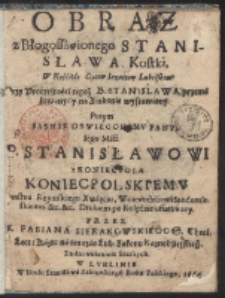 Obraz z błogosławionego Stanisława Kostki (...)