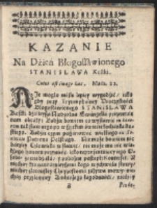 Strona z rozpoczęciem rozdziąłu z wydawnictwa Obraz z błogosławionego Stanisława Kostki