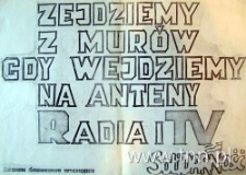 Plakat z okresu stanu wojennego