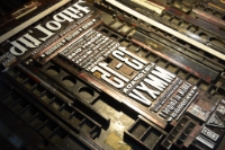 Matryca drukarska do afisza przygotowanego z okazji Typoluba 2015