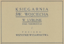 Reklama księgarni św. Wojciecha