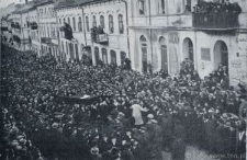 Lublin, Pogrzeb Majera Szapiry - widok na ul. Lubartowską