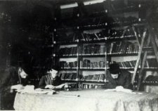 Students in the library of Yeshiva in Lublin