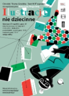 Plakat do wystawy Ilustracje nie dziecinne