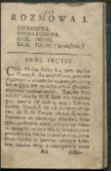 Strona z rozpoczeciem rozdziału z książki "Podział Polski: w Siedmiu Rozmowach"