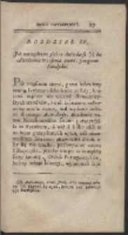 Strona z rozpoczęciem rozdziału z książki "Kandyd Wszędobylski Czyli Naylepszość"
